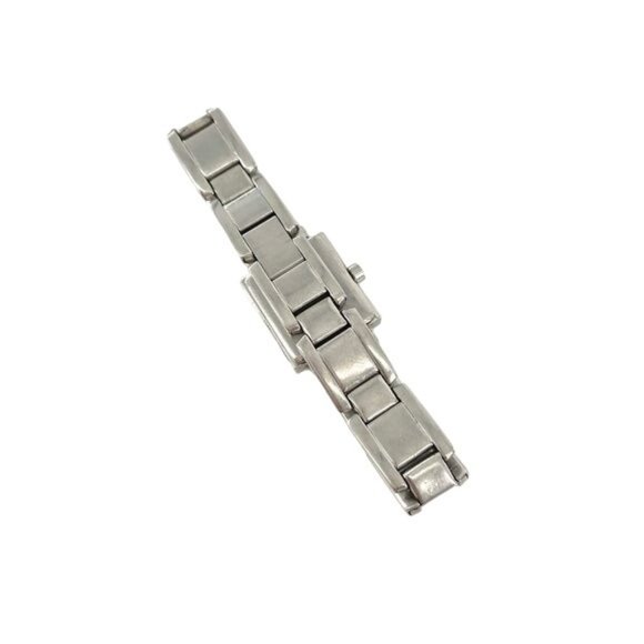 90’s Y2K Tommy Hilfiger Diamond & Stainless Steel Chain Rectangle Watch - Picture 8 of 9